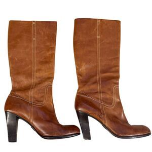 Frye Vicki Campus Women's Brown Leather Knee-High Boots‎ Size 11M